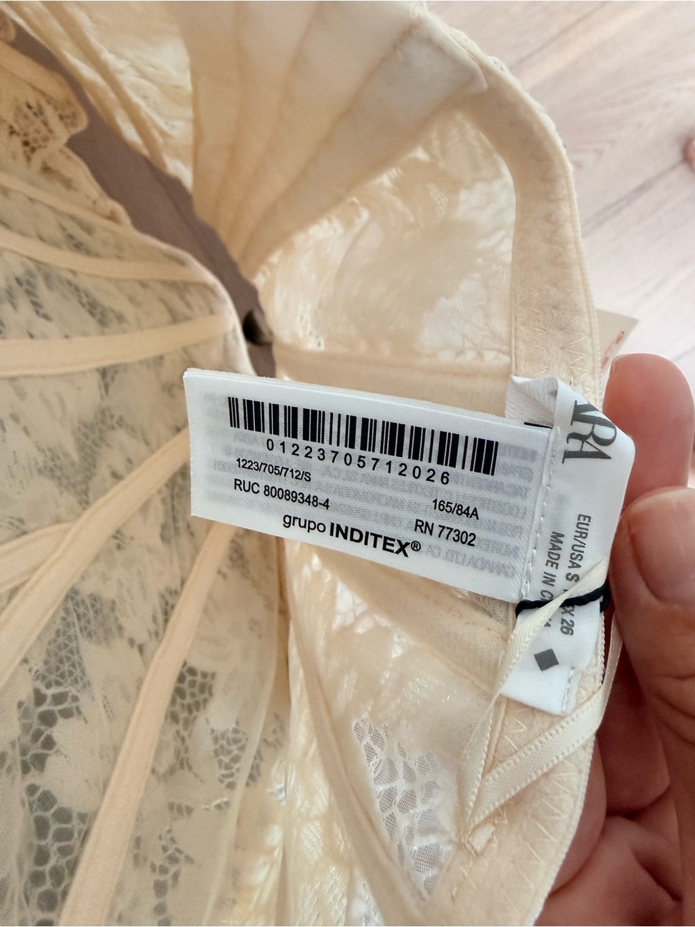 Zara Woman Flared Lace Strapless Corset Top - Picture 4 of 5